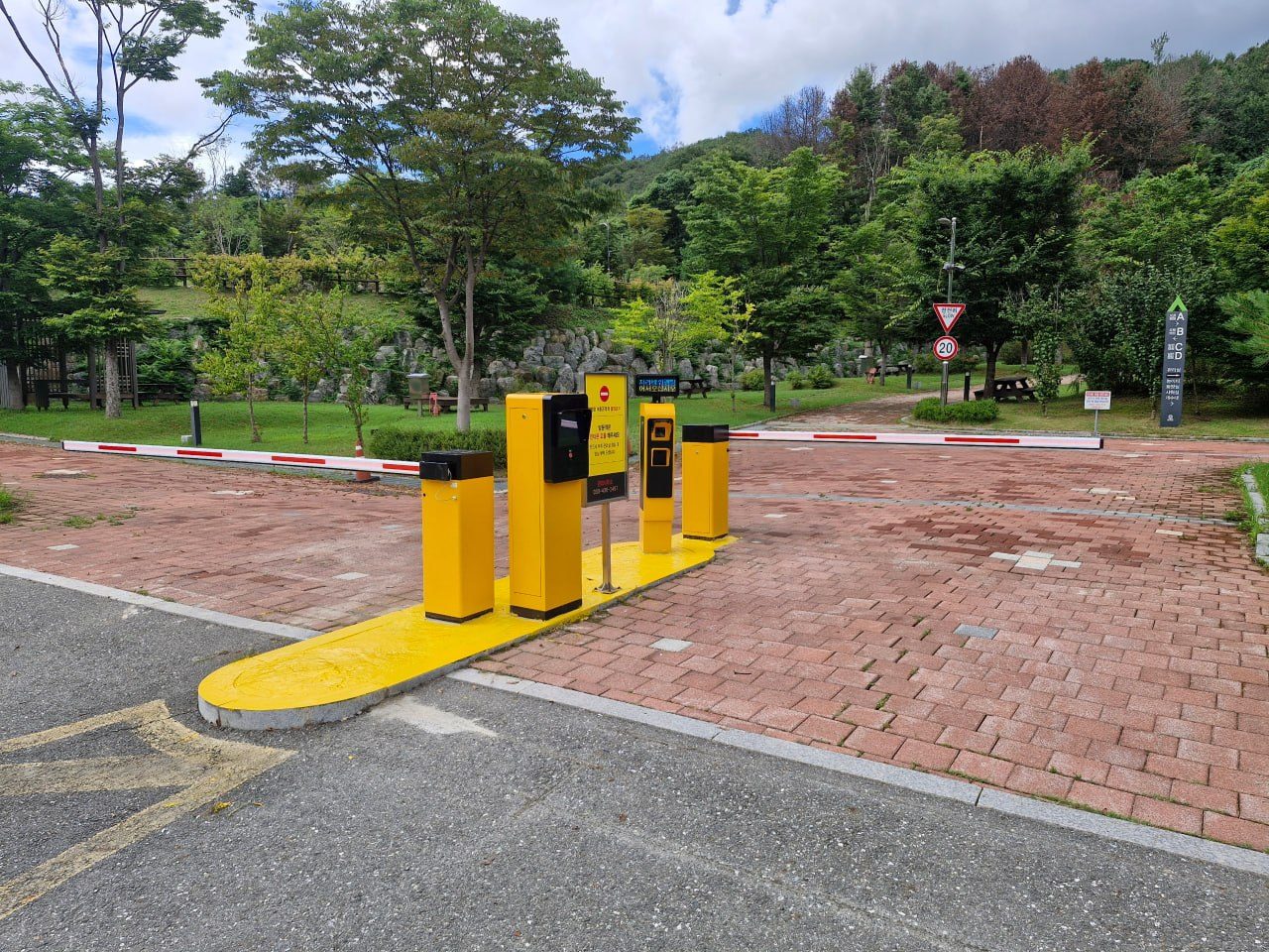주차차단기 설치 현장